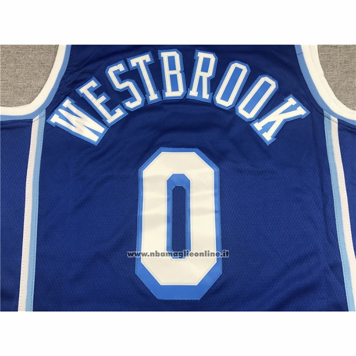 Maglia Los Angeles Lakers Russell Westbrook #0 Classic 2021-2022 Blu